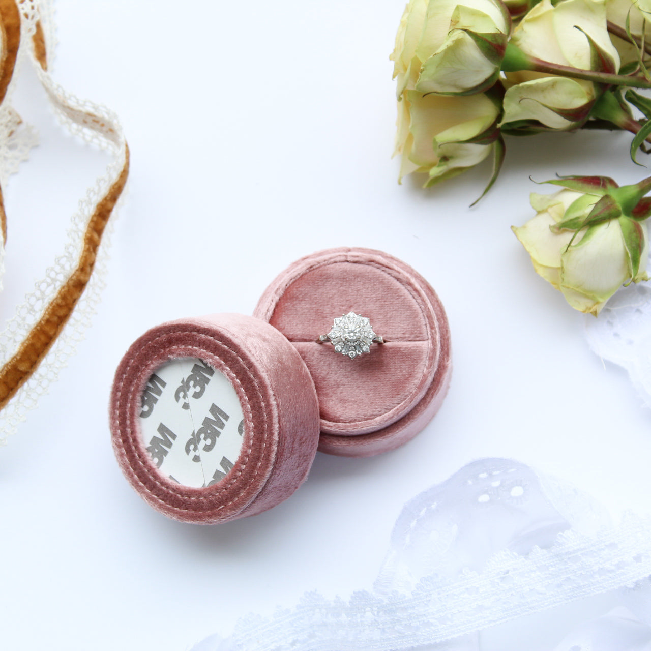 Self-Finishing Needlepoint Ring Box (Preorder)