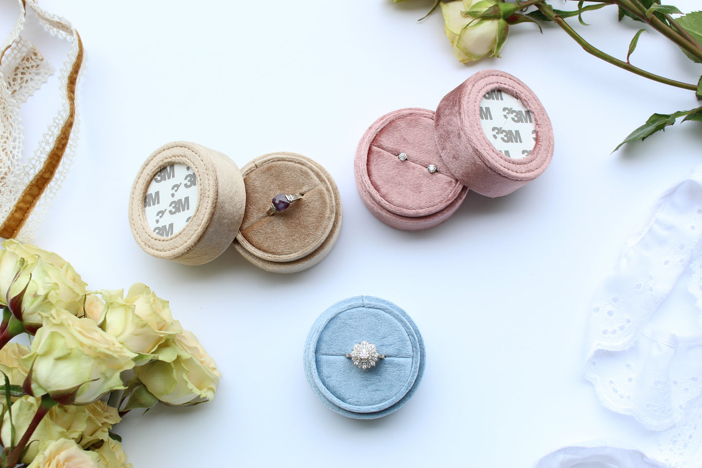 Self-Finishing Needlepoint Ring Box (Preorder)