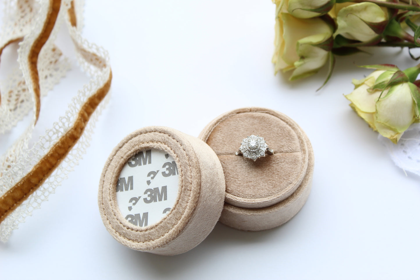 Self-Finishing Needlepoint Ring Box (Preorder)