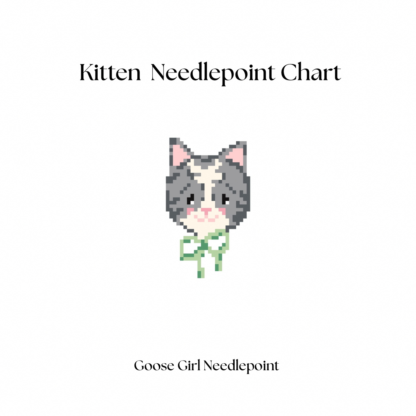 Kitten Stitch Chart (digital file)
