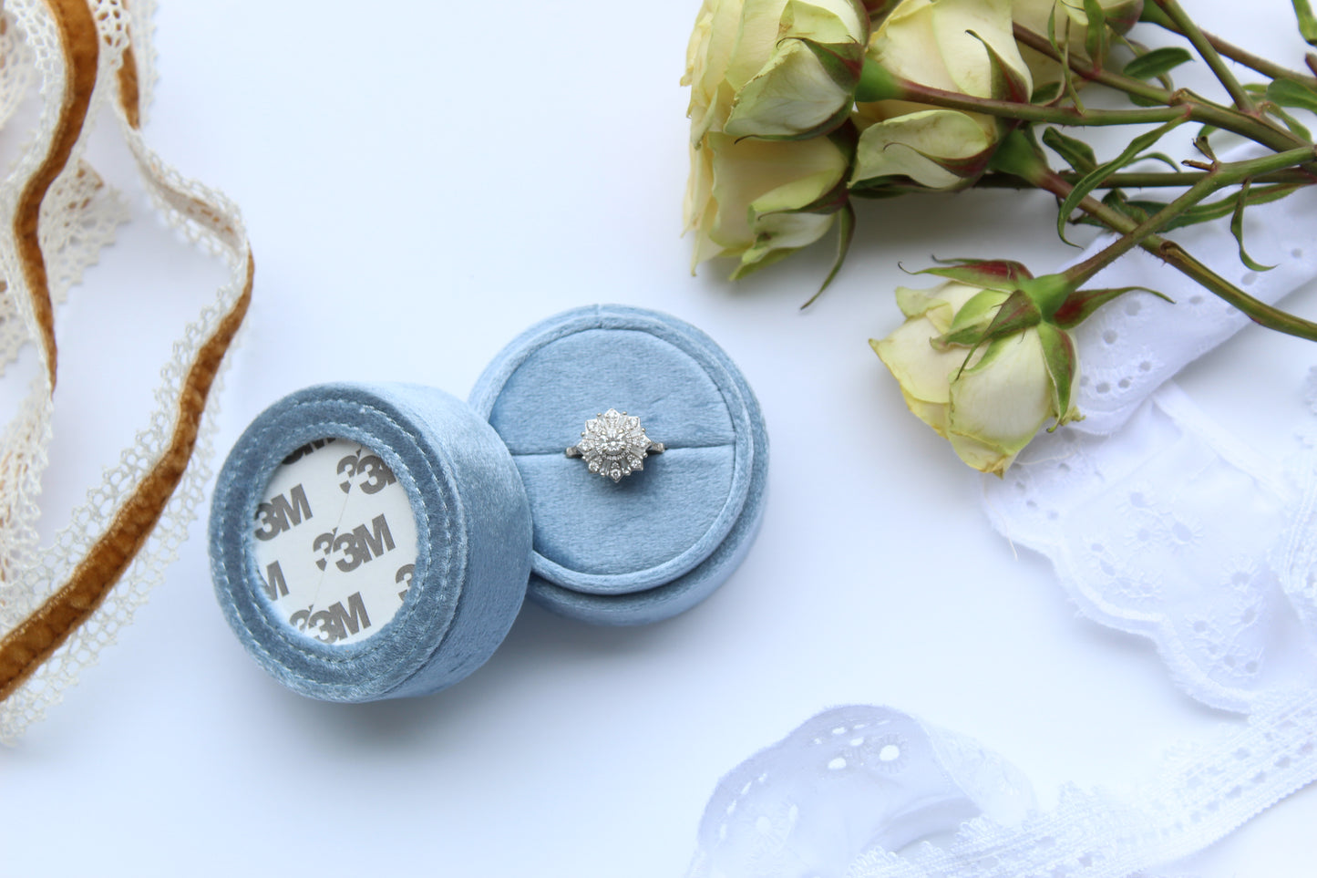 Self-Finishing Needlepoint Ring Box (Preorder)