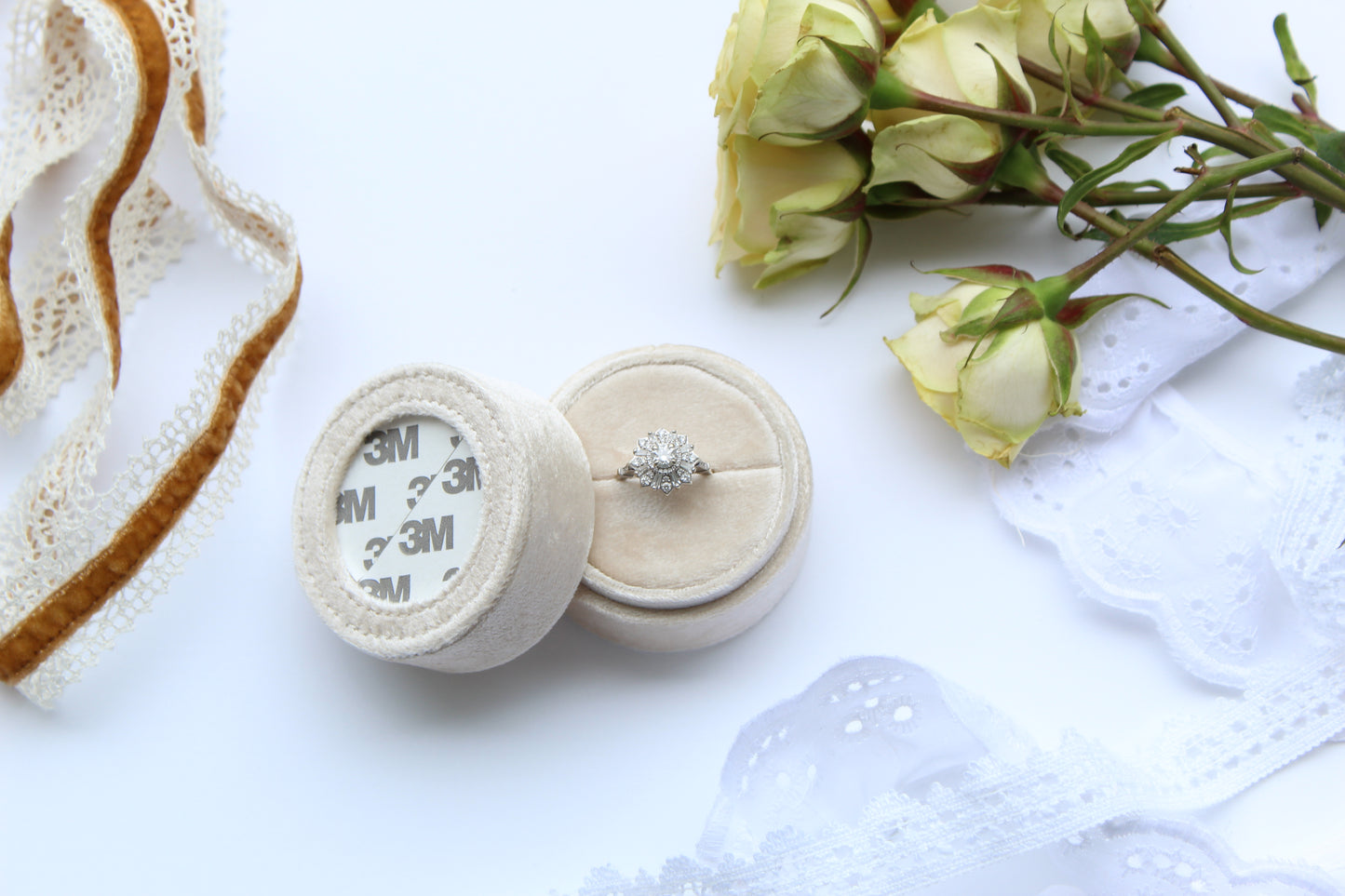 Self-Finishing Needlepoint Ring Box (Preorder)