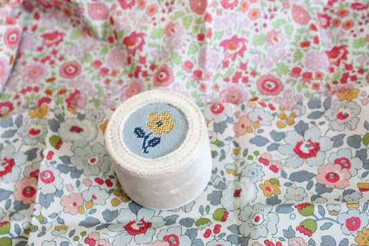 Flower Ring Box Insert Stitch Chart (digital file)